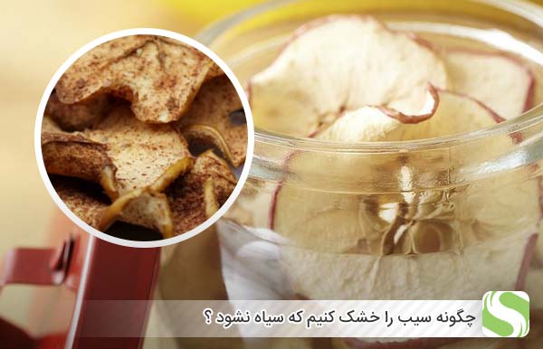 چگونه سیب را خشک کنیم که سیاه نشود ؟ - اندیشه سبز