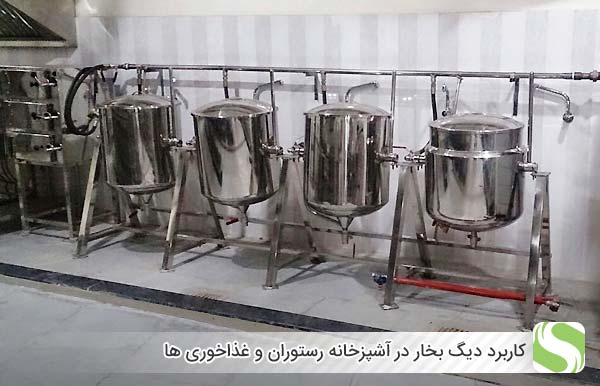 کاربرد دیگ بخار در آشپزخانه رستوران و غذاخوری ها - اندیشه سبز