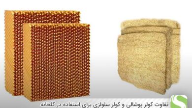 تفاوت کولر پوشالی و کولر سلولزی برای استفاده در گلخانه - اندیشه سبز