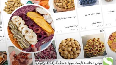 روش محاسبه قیمت میوه خشک (ترفندهای ویژه) - اندیشه سبز