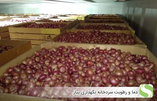 دما و رطوبت سردخانه نگهداری پیاز - اندیشه سبز