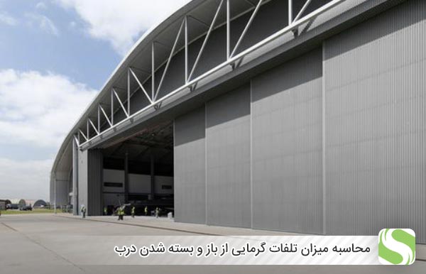 محاسبه میزان تلفات گرمایی از باز و بسته شدن درب - اندیشه سبز