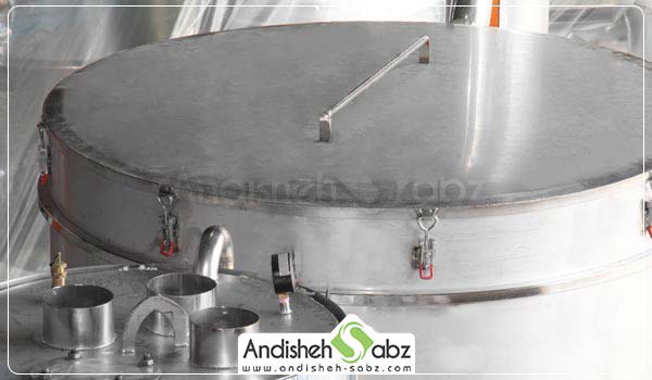 دیگ پخت دستگاه گلاب گیر 1500 لیتری - اندیشه سبز